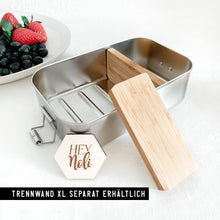 Lade das Bild in den Galerie-Viewer, Lunchbox Edelstahl XL / Liniendesign