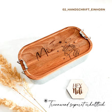 Lade das Bild in den Galerie-Viewer, Lunchbox Buche Einhorn M