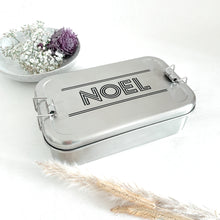 Lade das Bild in den Galerie-Viewer, Lunchbox Edelstahl XL / Liniendesign