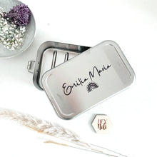 Lade das Bild in den Galerie-Viewer, Lunchbox Edelstahl Pur XL / Regenbogenliebe