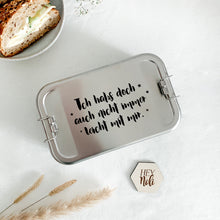 Lade das Bild in den Galerie-Viewer, Lunchbox Edelstahl Pur XL / Wunschtext *NEU*